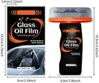 Glass Guard, Hand-Held Glass Emulsion Cleaner, Car Glas-s Oil Film Remover Brush, Windscreen Cleaner Remove Water Spots Dirt 