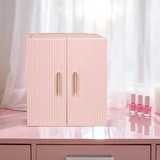 Dajasan Large Jewelry Box Organizer, Jewelry Storage with 3 Drawers, Huge Jewelry Box with Mirror, Gift Idea for Women, Girls
