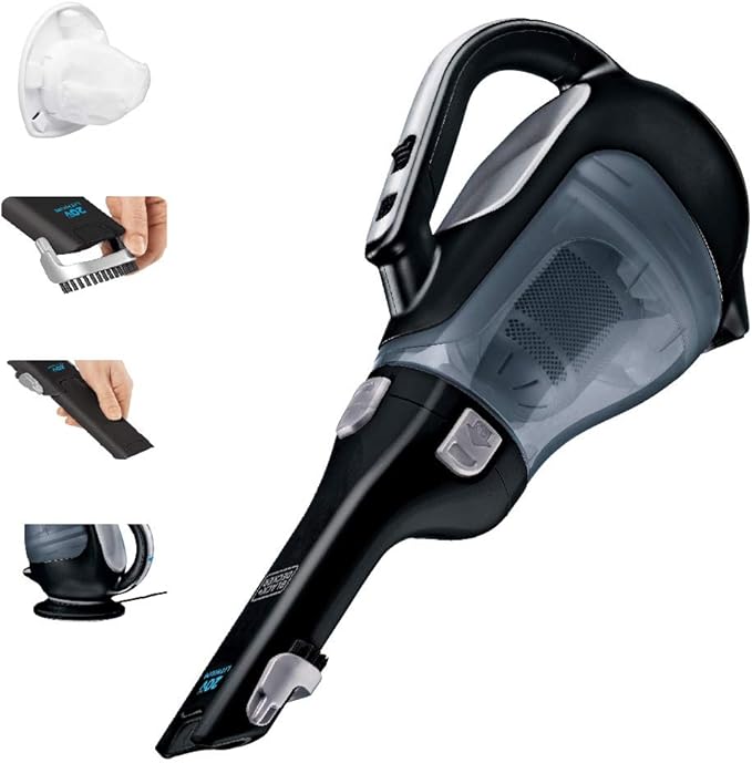 BLACK+DECKER dustbuster 20V Hand Vacuum Cordless Rechargeable, Car Vacuum Portable, Powerful Suction AdvancedClean Hand Vac w