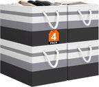 StorageTastic Storage Bin,Collapsible Storage Basket For Organizing,Large Storage Boxes With Rope Handles,Storage Containers,