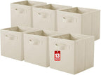ShellKingdom Storage Bins, Foldable Fabric Storage Cubes And Cloth Storage Organizer Drawer For Closet And Toys Storage, 13 X
