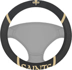 FANMATS NFL Unisex-Adult Embroidered Steering Wheel Cover