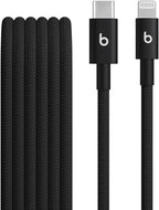 Beats USB-C to Lightning Woven Cable Fast Charging Durable/Tangle-Free Compatible Charger for Apple Devices w Lightning Ports