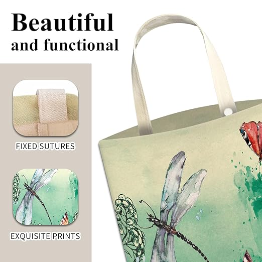 Car Trash Can, Cute Car Trash Bag, Hanging Car Organizer and Storage Bag, Trash Bin for Car Accessories, Vehicle, Travelling, Camping Watercolor Wild Plants