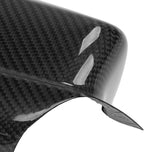 aqxreight Pair of Rear View Mirror Covers Glossy Carbon Fiber Left Right Replacement for 2011 to 2021