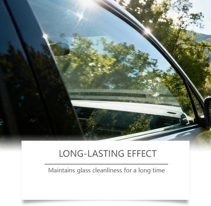 Glass Guard, Hand-Held Glass Emulsion Cleaner, Car Glas-s Oil Film Remover Brush, Windscreen Cleaner Remove Water Spots Dirt 