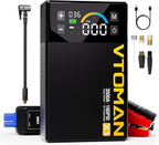 VTOMAN X3 Jump Starter with Air Compressor, 3500A Portable Car Battery Jumper Starter (9L Gas/8.5L Diesel Engines) with