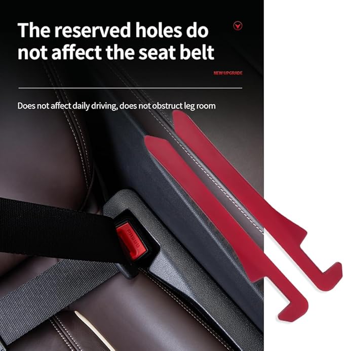 2PCS Car Seat Gap Filler - Car Seat Gap Filler Organizer for Holding Phone,Key,Purse - Universal Car Gap Filler Fits CCar Truck SUV Car Interior Accessories (Burgundy/2PCS)…