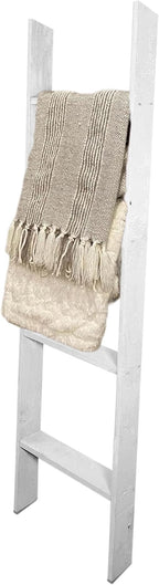 BARNWOODUSA Throw Blanket Ladder – Fully Assembled Reclaimed Wood – Rustic Decorative Ladder for Towels, Quilts, & More – Per