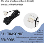 Backup Parktronic System Car Auto Vehicle Reverse with 8 Parking Sensors kit, LCD Display, Distance Detection (Meter/Foot Swi
