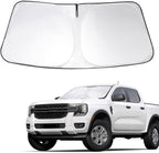 Front Windshield Sun Shade Foldable Front Window Sun Shield Visor Custom Fit for 2019-2024 Fo-rd Ranger Block UV Rays Car Accessories Heat Keep Car Cooler