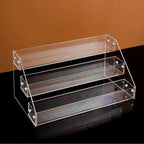 Medicine Organizer 3-Tier Pill Bottles Holder Rack Acrylic Display Sealed Vials Organizer for Medicine Bottles Oval Pharmacy 