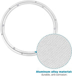 MECCANIXITY Aluminum Lazy Susan 24 Inch Turntable Ring Large Bearing Metal Rotating Turntable Bearings Swivel Plate Hardware 