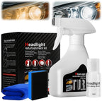 Upgrade Automotive Headlamp Restoration Fluid Kit, Car Headlight Cleaner and Restorer Coating Spray Kit, Headlight Restoratio