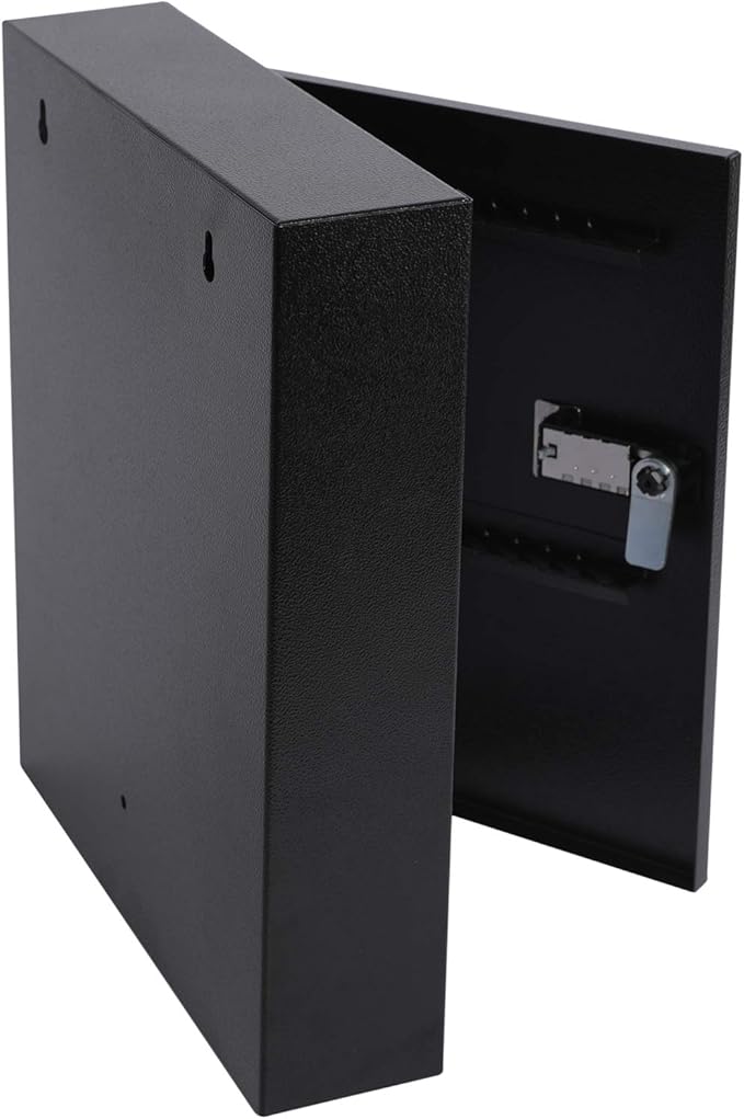 KYODOLED Locking Key Cabinet, 60 Key Storage Lock Box with Code, Key Box Wall Mount with Combination Lock, Key Hooks & Tags K