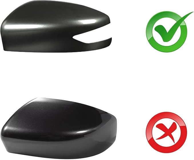Car Door Rearview Mirror Cover Cap Housing Protective Cover For Exterior Mirrors Fit For Nissan Sentra WITH Signal Light 2013-2019,Nissan Altima 2013-2018(Platinum Gray Left Driver Side)