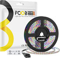 WS2812B RGB LED Strip 16.4ft 5V Individually Addressable 5mm Ultra Thin 2020SMD Dream Color Smart RGB 160LEDs/m 800ICs Flexible Tape Light for Car TV Backlighting (No Power/Controller)