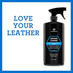 TriNova Leather Cleaner for Couch, Car Interior, Bags, Jackets, Saddles. Safe for use in Home or Car, Microfiber Included 18o