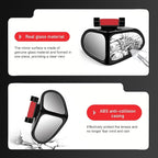 2 PCS Car Blind Spot Mirror, 360 Degrees Panoramic Adjustable Wide-angle Mirror, HD Waterproof Dual-sided Glass Reverse Parking Auxiliary Tools, Universal for Most Vehicles (Black)
