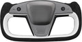 MEWANT Hand Stitched Tesla Model S Yoke Real Leather Steering Wheel Cover Wrap for Tesla Model S 2021-2023 / Model X 2021-2023 Tesla Yoke Steering Wheel Accessories(3D Style)