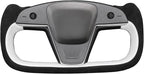 MEWANT Hand Stitched Tesla Model S Yoke Real Leather Steering Wheel Cover Wrap for Tesla Model S 2021-2023 / Model X 2021-2023 Tesla Yoke Steering Wheel Accessories(3D Style)