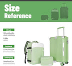 WireHot 22x14x9 Airline Approved Vintage Style Carry On Luggage with Backpack Sets, ABS+PC Hardshell Small 20 inch Retro Suit