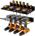 UU-Major Power Tool Organizer with Charging Station,Drill Holder Wall Mount,Garage Storage Shelves for Organization and Stora