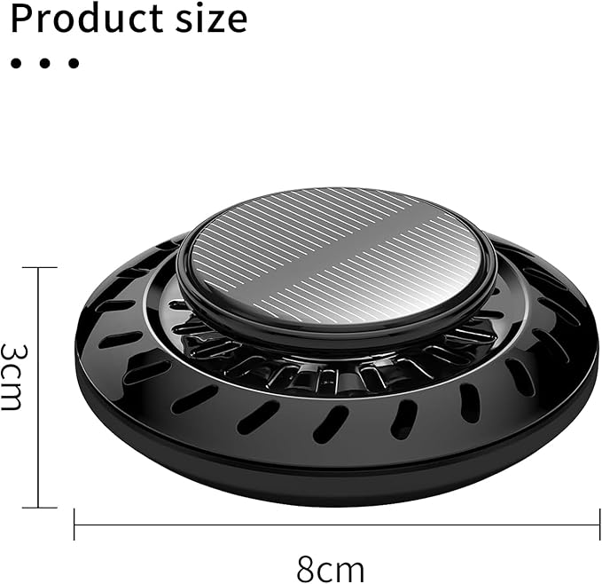 Kwak's Car Air Freshener,Rotating Solar Aromatherapy Essential Oil Diffuser Scent Car Decoration Car Interior Accessories(red