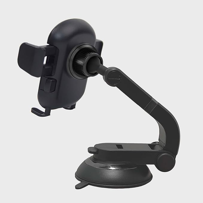 Grip Cradle Car Phone Mount – Universal Compatibility, 360° Rotation, 2 Mounting Options, Hands-Free Convenience for Phones - Multi-Angle Adjustable Suction Cup