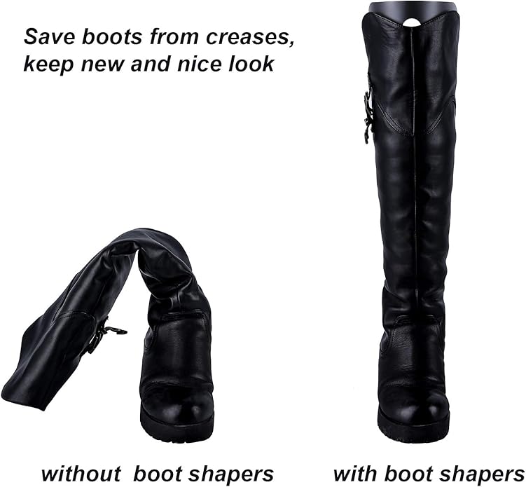 Ruisita 10 Pieces (5 Pairs) Boot Shaper Form Inserts Boots Tall Support for Women and Men
