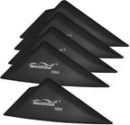 NEWISHTOOL 5-Pack Window Tint Tools Triangle Squeegee, 100A Hardness Black Corner Tool With Multi-Edge for PPF, Car Wrapping, Film Application
