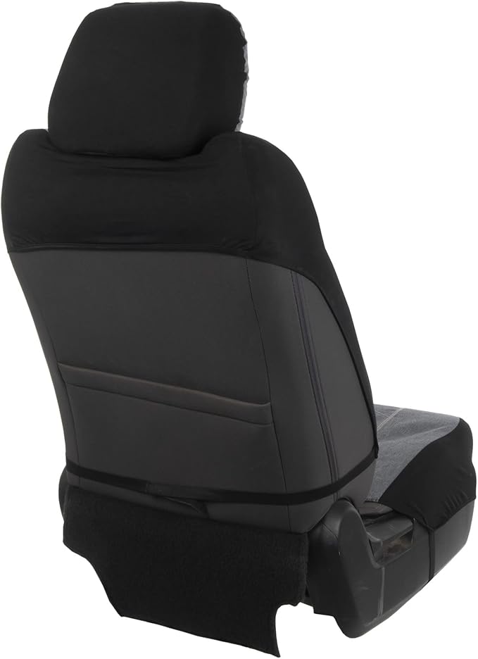 Browning Universal Front and Bench Seat Covers, Water Resistant for Car, Truck, and SUV , Chevron (Heather Gray / Black)