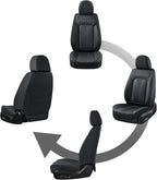 Coverado Seat Covers, Car Seat Covers Front Seats, Black Seat Cover, Waterproof Car Seat Cushion, Front Car Seat Covers Leath