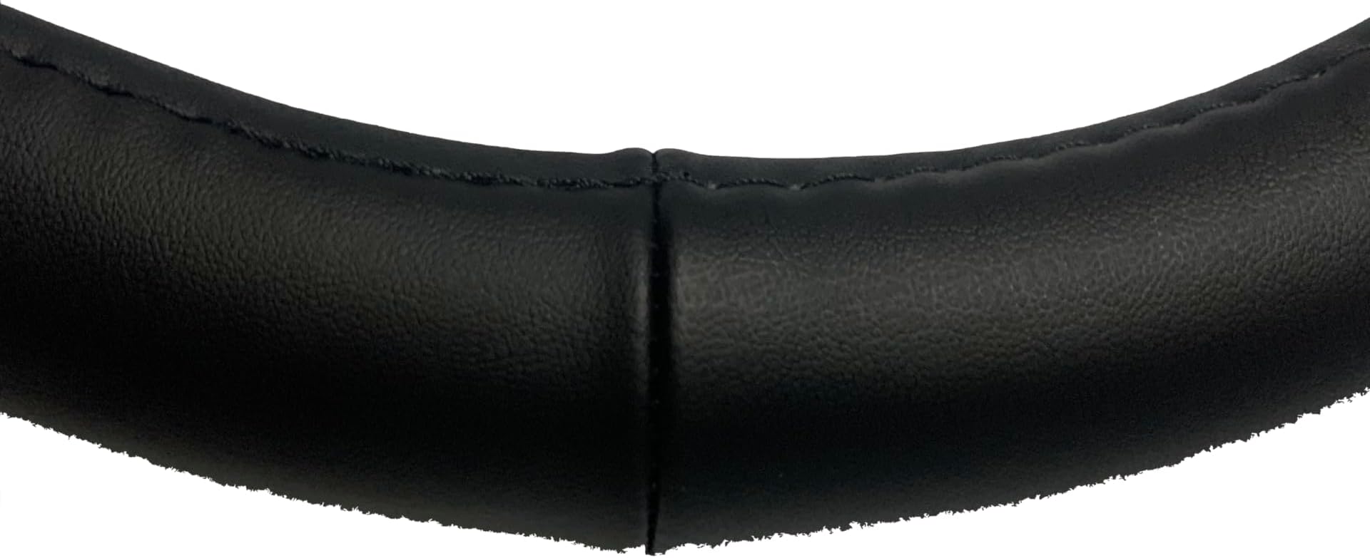 Leather Steering Wheel Cover Women for Toyota Acura Audi BMW Buick Cadillac Chevrolet Chrysler Dodge Ford GMC Honda Jaguar Jeep Kia Mazda Mercedes-Benz Nissan Subaru MINI Cooper (Black, 15 inch)