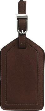 Personalized Monogrammed Leather Luggage Tags - 2 Pack