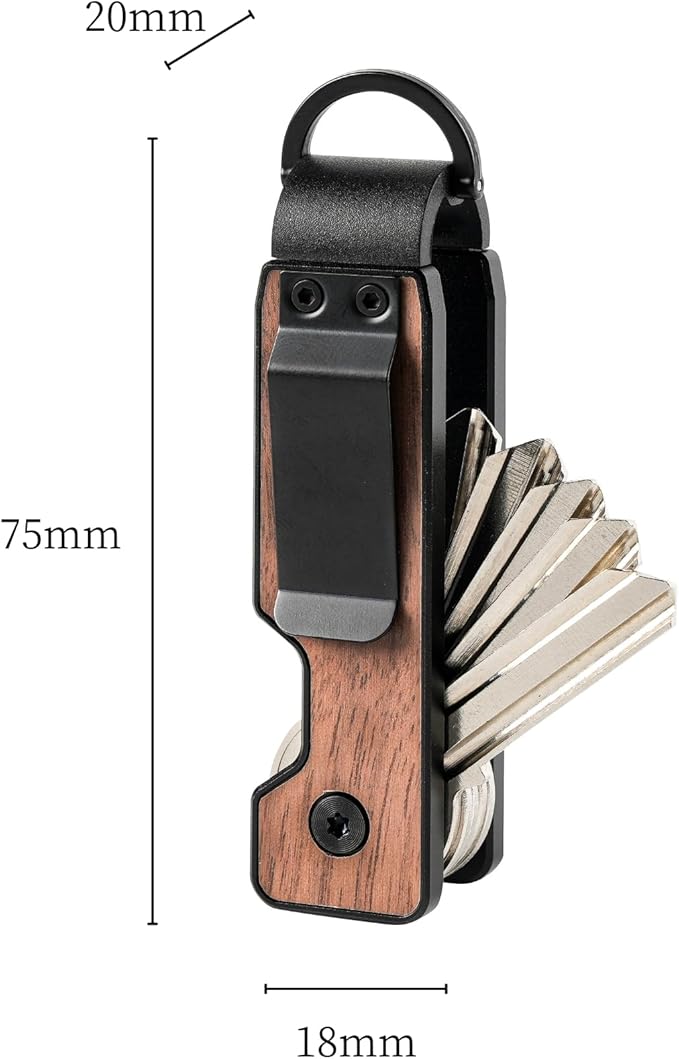 Metallic Key Organizer - Aluminum Key Organizer holder, Minimalist Innovative Keychain.