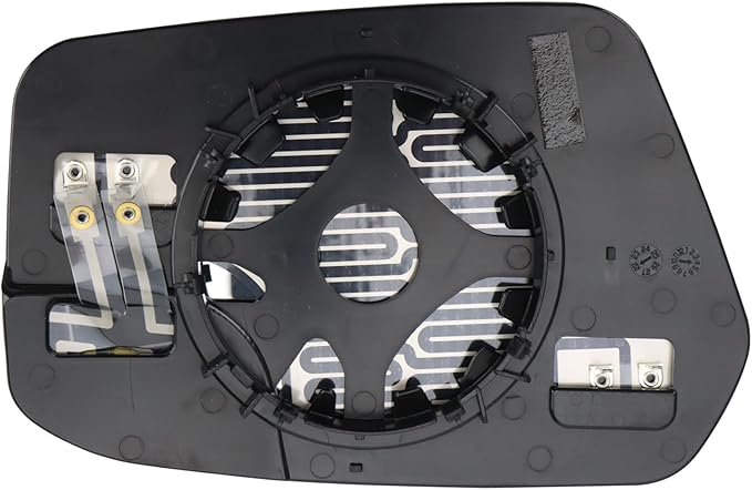 TRQ Driver Side Mirror Glass Heated Compatible with 2011-2012 Ford Fusion 2011 Mercury Milan FO1324209