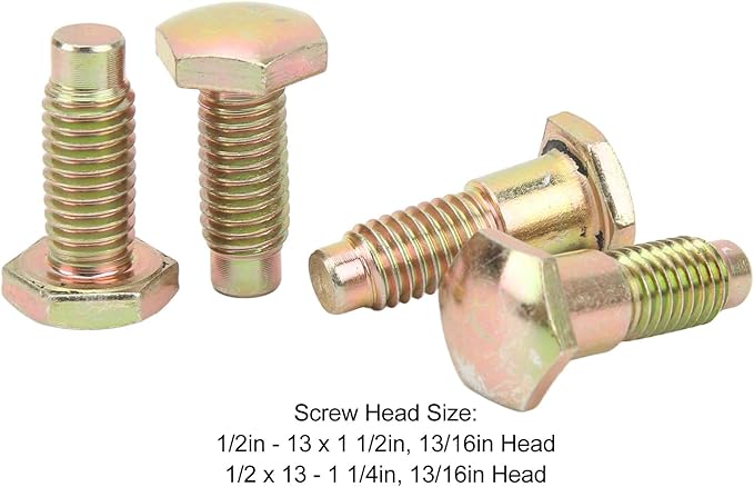 4PCS Car Seat Belt Bolts, 13/16in Floor Pan Mounting Attachment Bolts Bow Tie, Head Reliable Performance INL10528 for A F X B‑Body