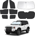 8pcs Car Window Shades for Toyota Land Cruiser Prado 250(2024-2026), Full Car Window Covers for Privacy, Sunshades for Cruiser Front Rear Windshield Side Windows to Block UV and Protect Privacy
