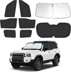 8pcs Car Window Shades for Toyota Land Cruiser Prado 250(2024-2026), Full Car Window Covers for Privacy, Sunshades for Cruiser Front Rear Windshield Side Windows to Block UV and Protect Privacy
