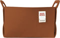 Collapsible Felt BROWN Storage Bin Large 14.6"x9.4"x9.4" – Foldable Basket with Handles for Closet, Laundry Room Organization