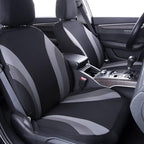 CAR PASS Line Rider Sporty Cloth 11PCS Universal Fit Car Seat Cover -100% Breathable with 5mm Composite Sponge Inside,Airbag 
