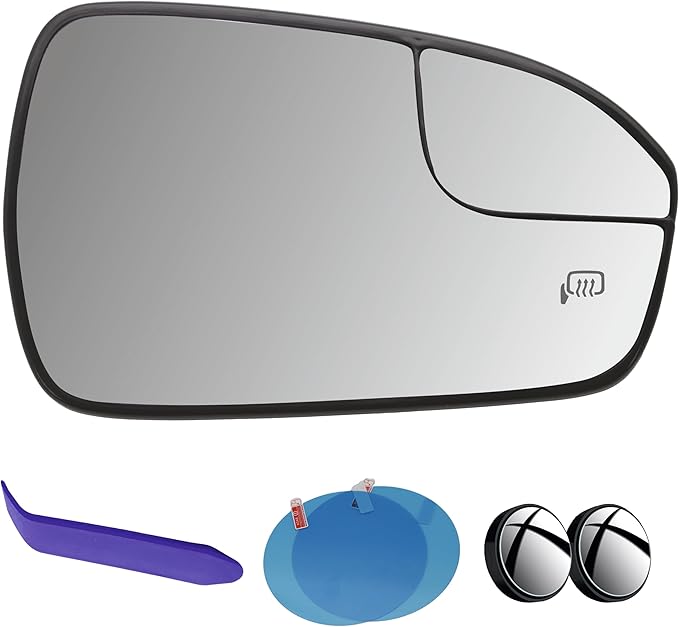 EAP Passenger Side Mirror Glass Compatible with Ford Fusion 2013-2021, Heated DS7Z17K707A DS7Z17K707B FO1325169