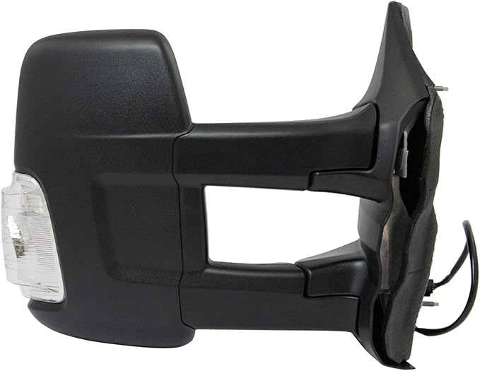TRQ Driver & Passenger Side Mirror Set Power with Heat Compatible with 2015-2019 Ford Transit-150 Transit-250 Transit-350 Tra