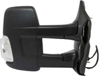 TRQ Driver & Passenger Side Mirror Set Power with Heat Compatible with 2015-2019 Ford Transit-150 Transit-250 Transit-350 Tra