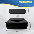 Car Tissue Holder, Leather Auto Headrest Hanging Napkin Box with Magnet-Attracting Adhesive Strip, Universal Vehicle Interior Paper Storage Organizer for Sun Visor, Center Console (Black)