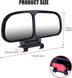 Car Blind Spot Rearview Mirror, Retrofit Mirror Wide Angle Reversing Auxiliary Mirror, Glass HD Wide View Field Double-Side Mirror 360°Adjustable, Right