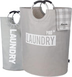 Caroeas Super Large 150L Laundry Basket Pro, Waterproof Laundry Hamper, Collapsible Laundry Basket Easy Storage, Clothes Hamp