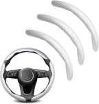 3pcs Universal Carbon Fiber Steering Wheel Cover - Anti-Slip & Segmented Design, Universal 99% Durable Steering Wheel Protect