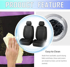 4PCS Cooling Car Seat Covers,Breathable Front Seat Covers with Mesh Construction and Foam Padding,Car Seat Protector to Reduc